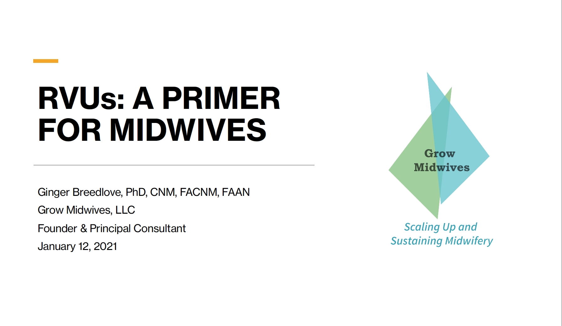 RVUs a Primer for Midwives | Grow Midwives
